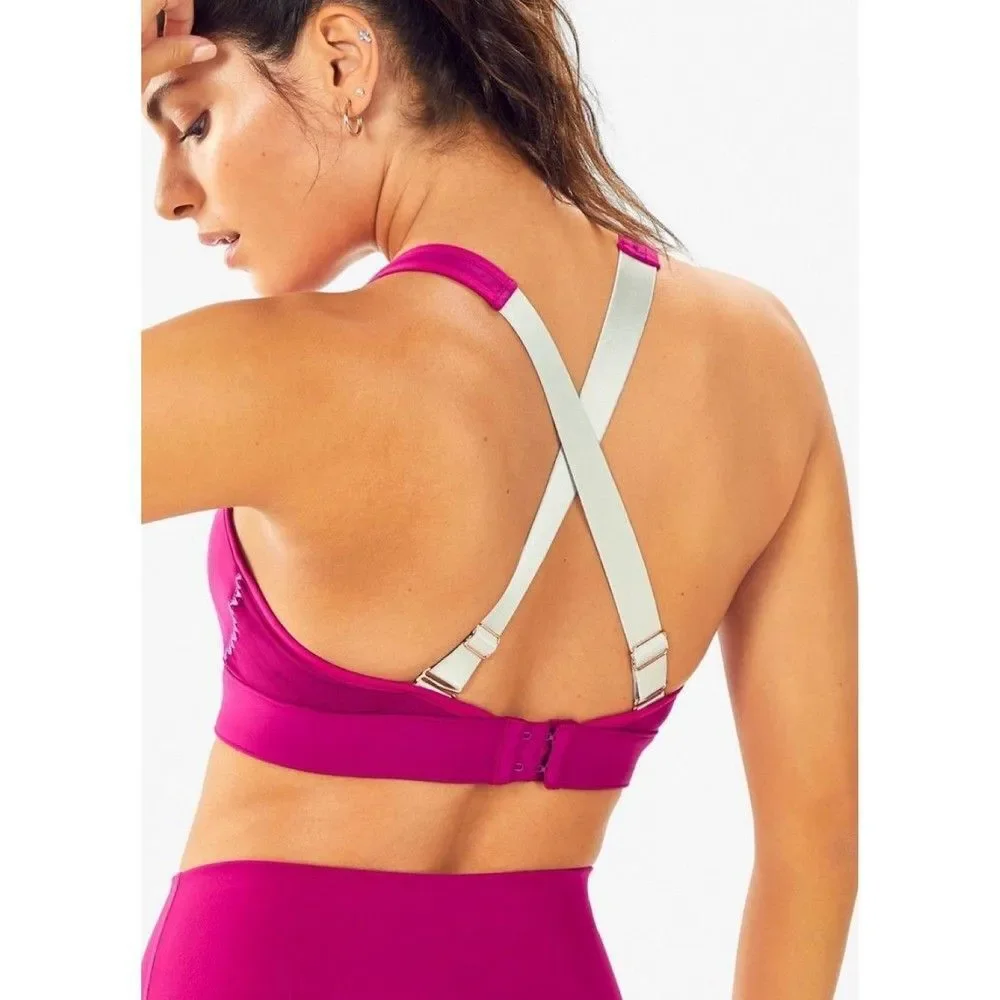 Fabletics Zoe high impact sports bra III size XXS magenta NWT